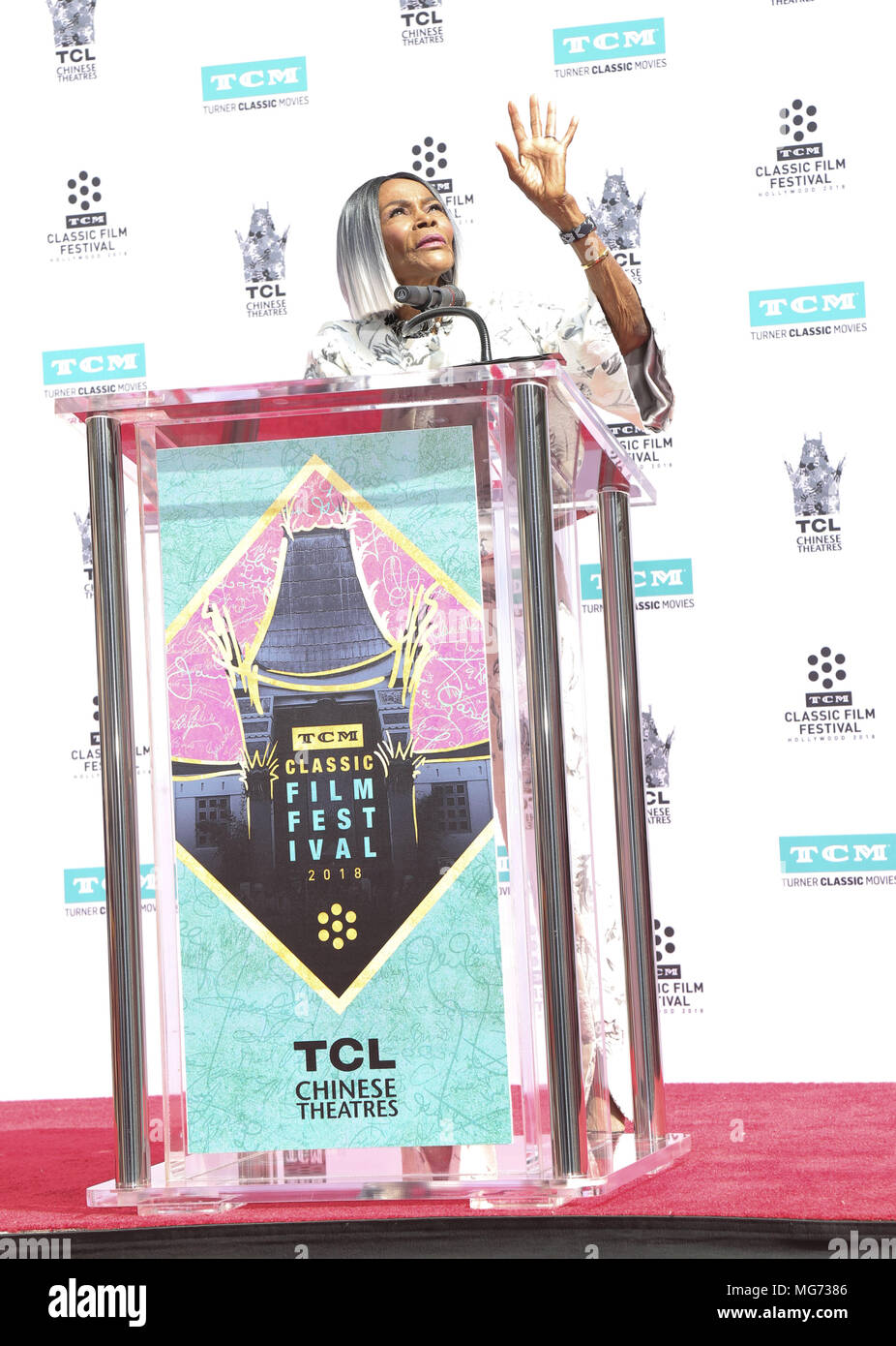 Hollywood, California, 27 April 2018. Cicely Tyson. Hand and Footprint Ceremony honoring Cicely Tyson during the 2018 TCM Classic Film Festival held at TCL Chinese Theatre. Photo Credit: PMA/AdMedia Stock Photo