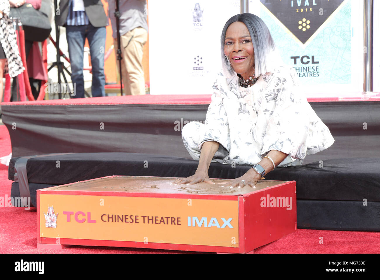 Hollywood, California, 27 April 2018. Cicely Tyson. Hand and Footprint Ceremony honoring Cicely Tyson during the 2018 TCM Classic Film Festival held at TCL Chinese Theatre. Photo Credit: PMA/AdMedia Stock Photo