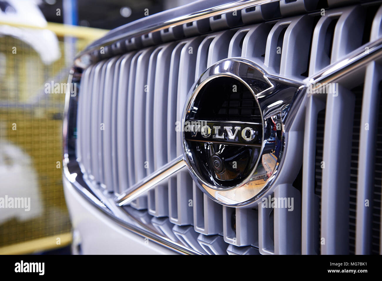 Volvo Car Factory in Torslanda, Gothenburg Stock Photo