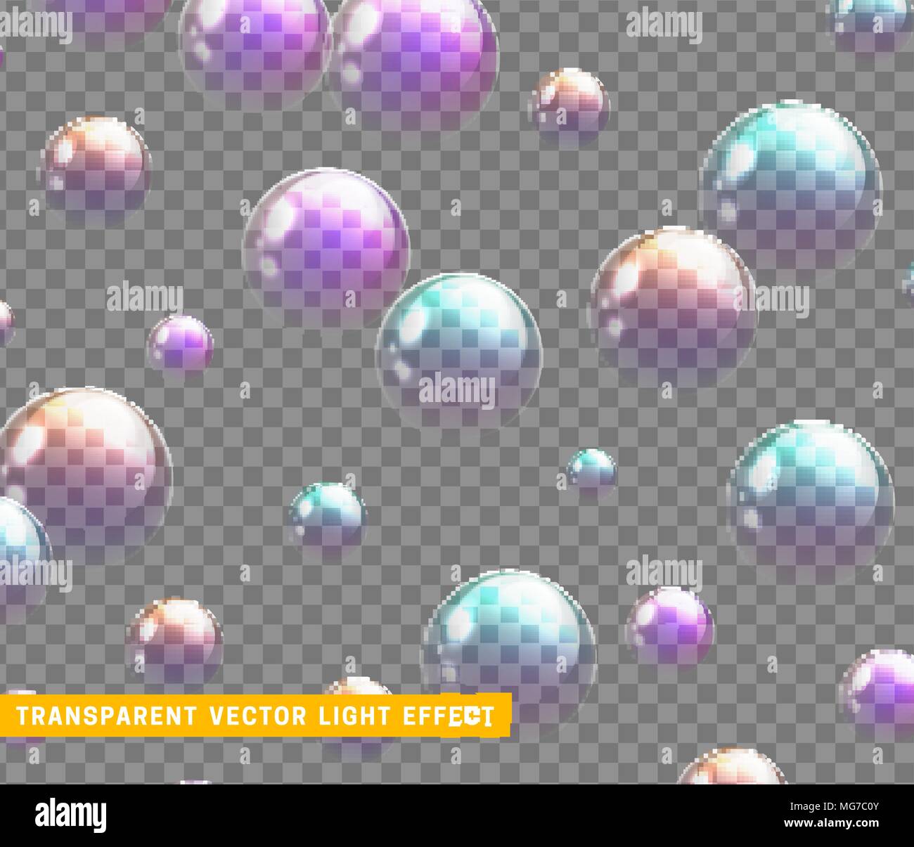 Bubbles soap realistic set isolated with transparent background vector ...