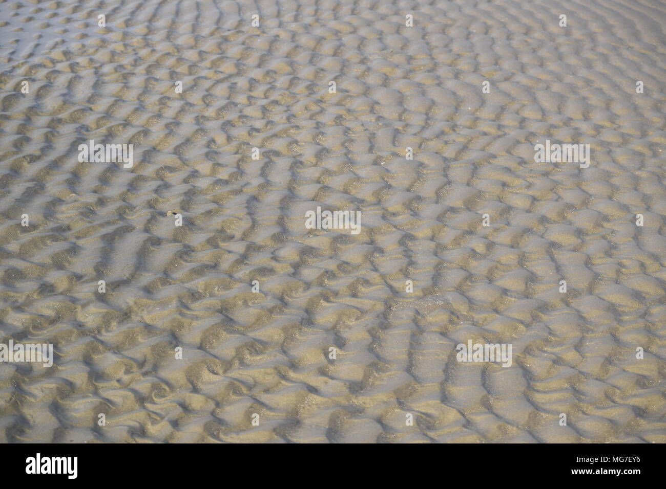 Drifting Sand make unique designs. Mother nature the artist. Stock Photo