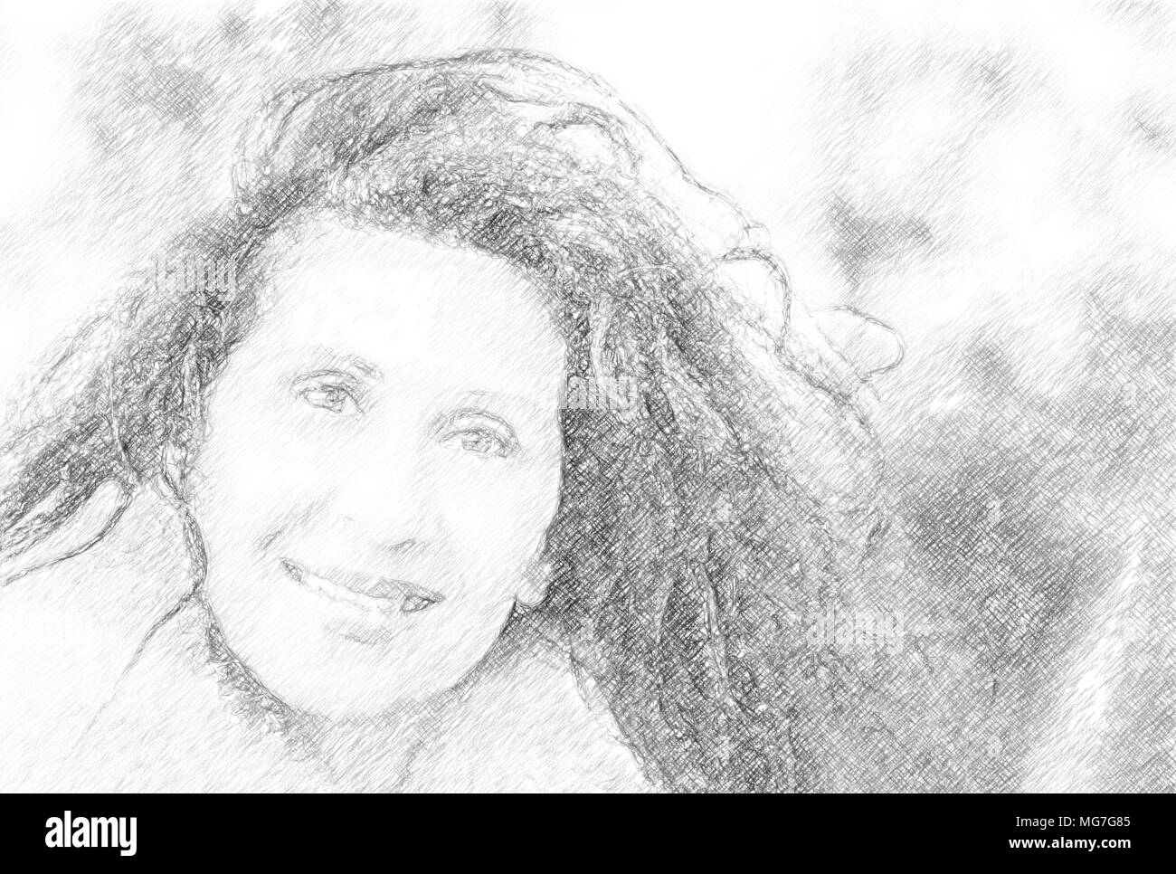 Attractive older black woman Black and White Stock Photos & Images - Alamy