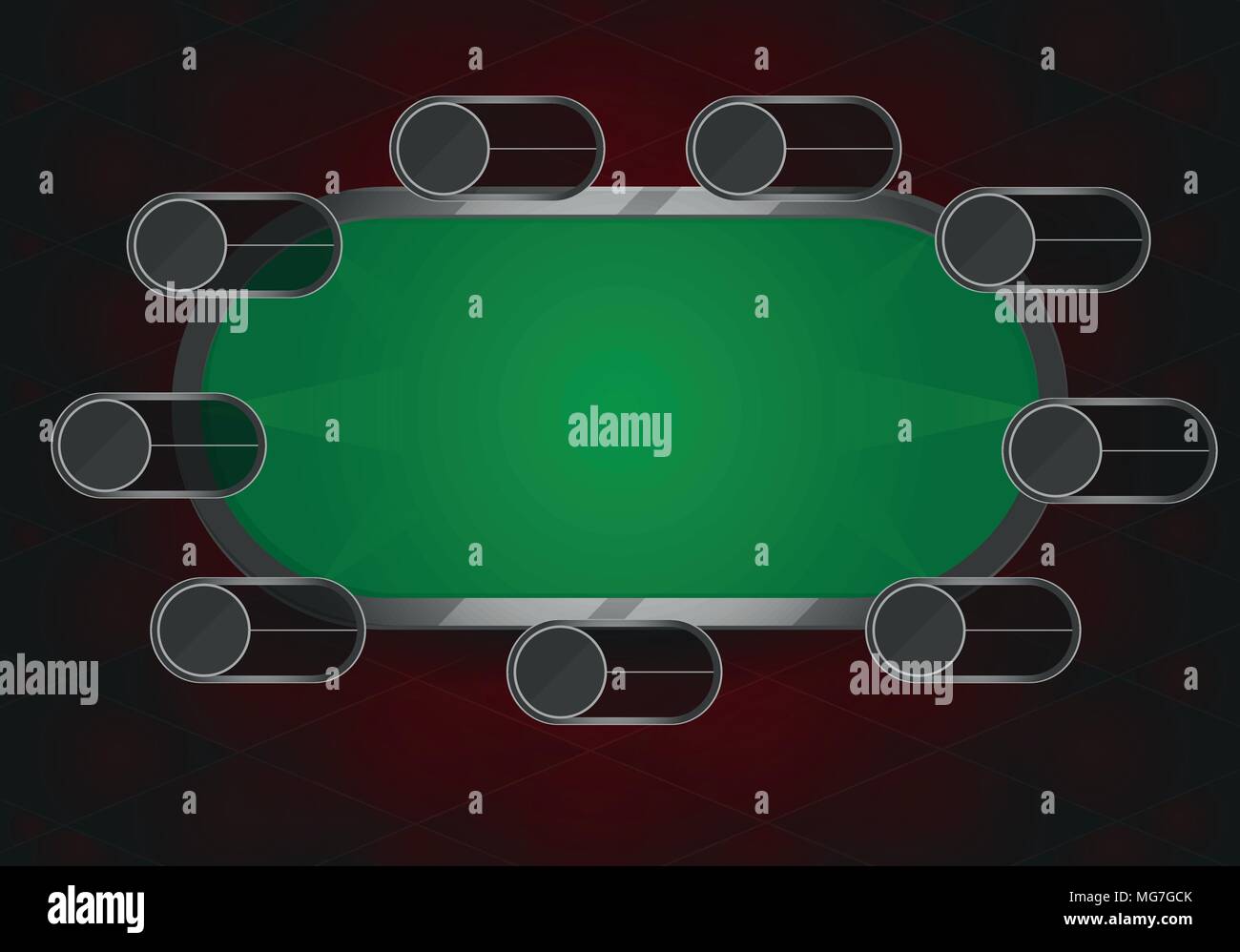 vector illustration of poker or black jack table. playing field in poker Stock Vector Image