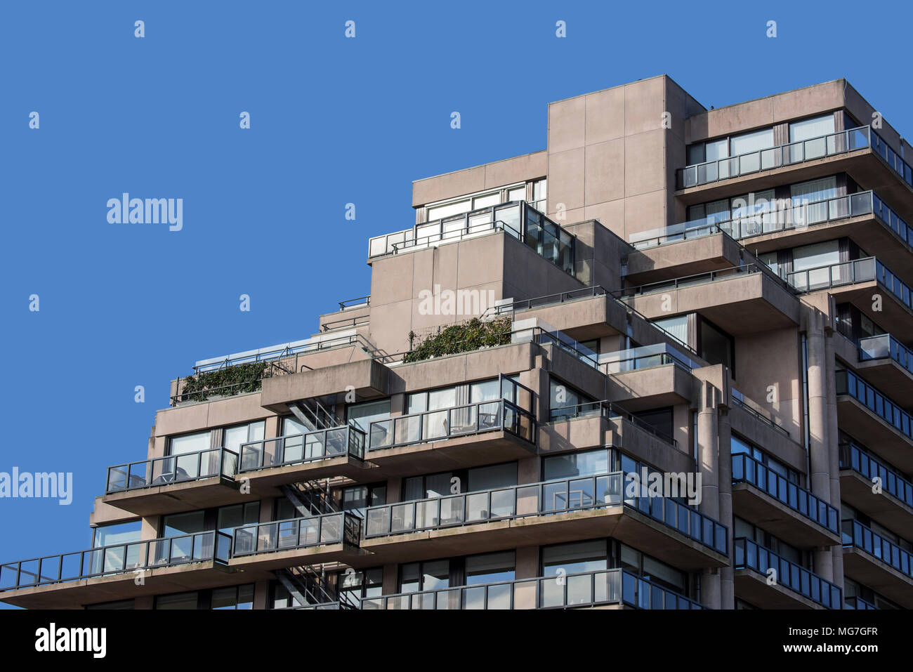 Modern luxury flats / apartments / apartment block at seaside resort