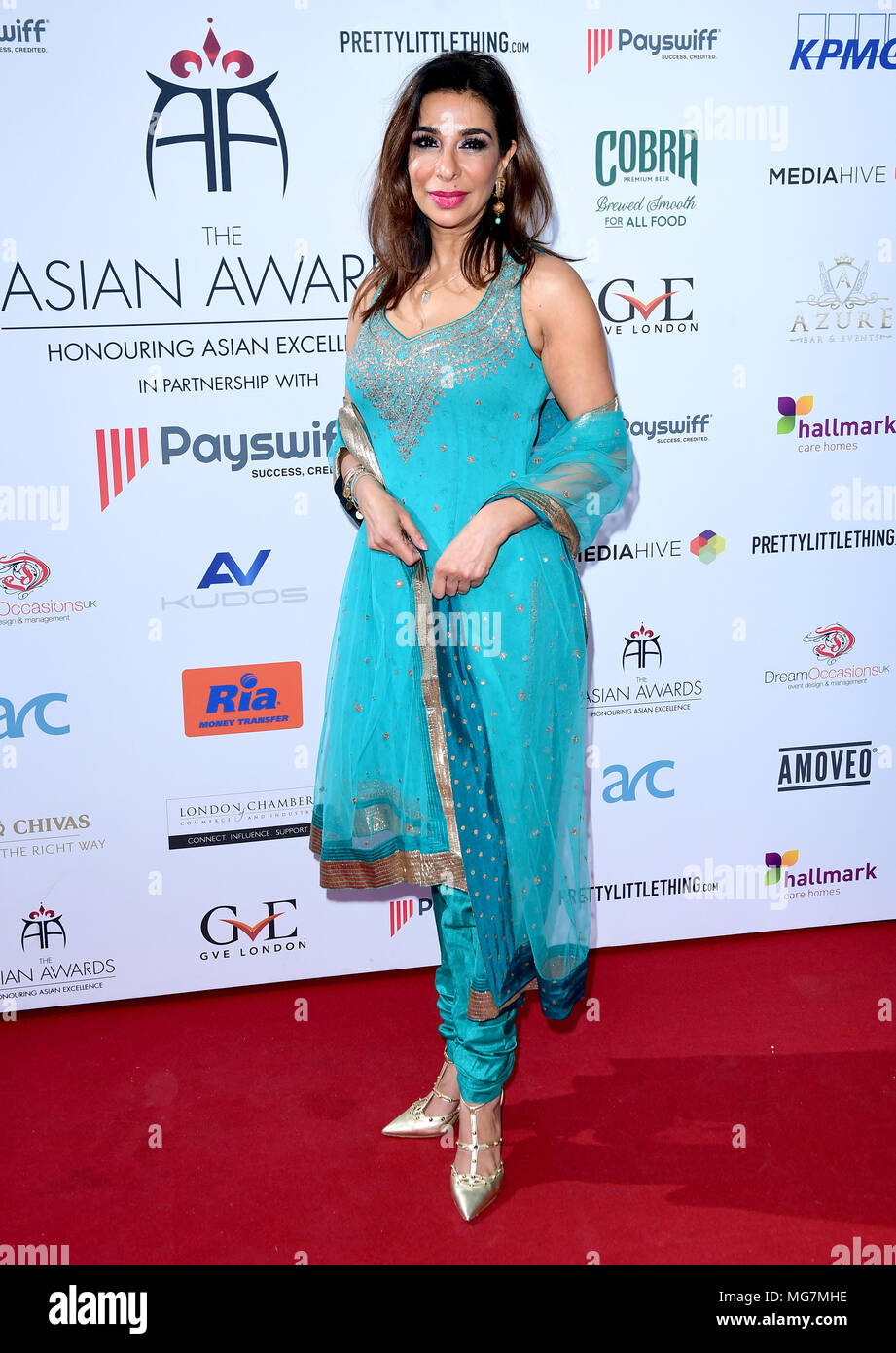 Shobna Gulati attending the 8th Annual Asian Awards held at the Hilton