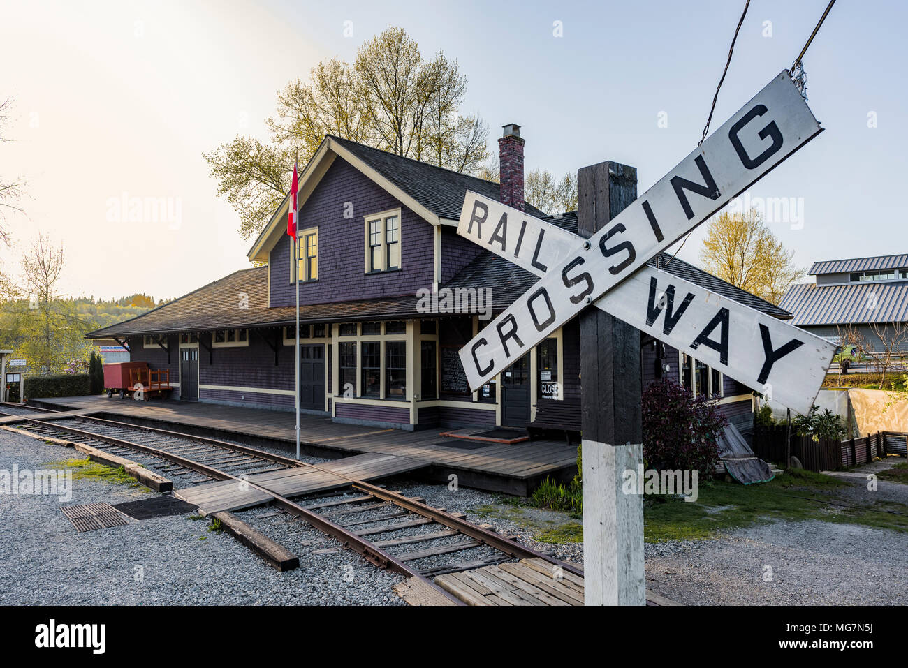 The Port Moody Station Museum, Port Moody, British Columbia, Canada. Stock Photo