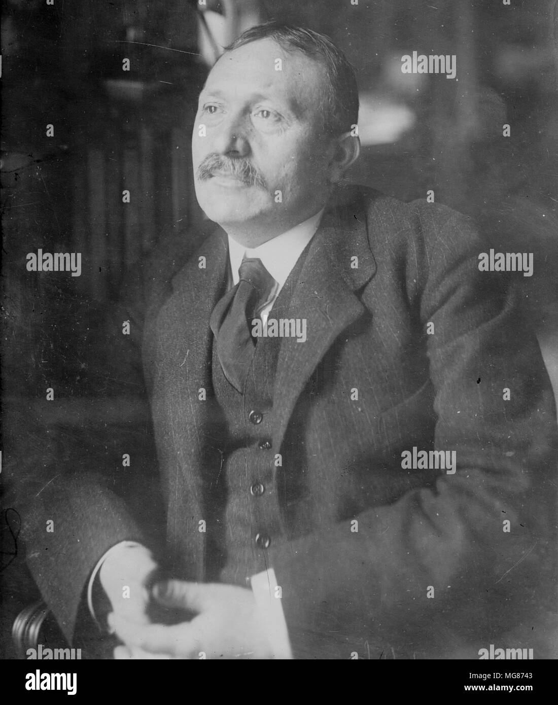 Jean Raphaël Adrien René Viviani (1863 – 1925) French politician of the Third Republic, who served as Prime Minister for the first year of World War I. Stock Photo