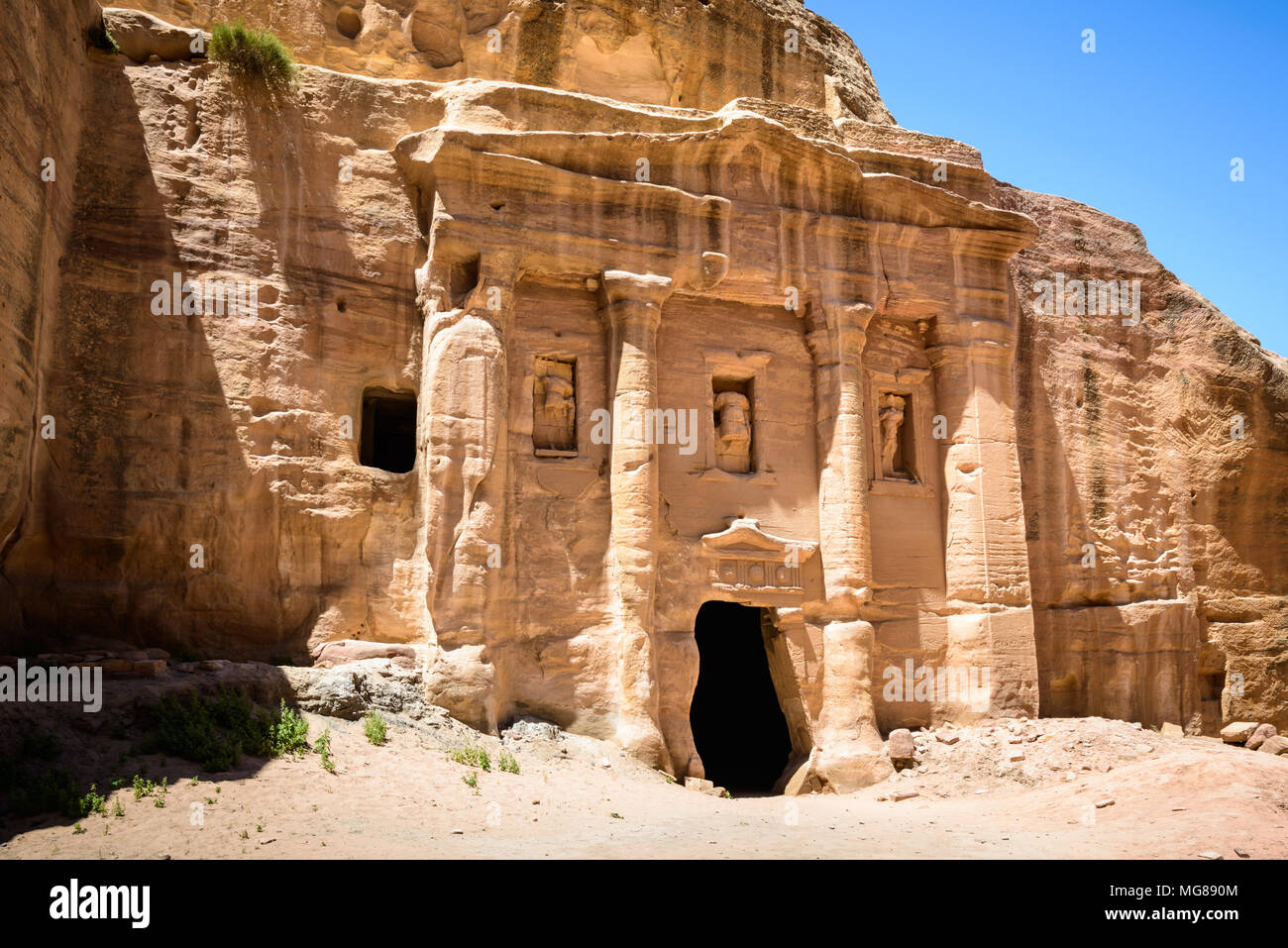 Petra, Jordan. Petra is one of the New Seven Wonders of the World. UNESCO  World Heritage Stock Photo - Alamy