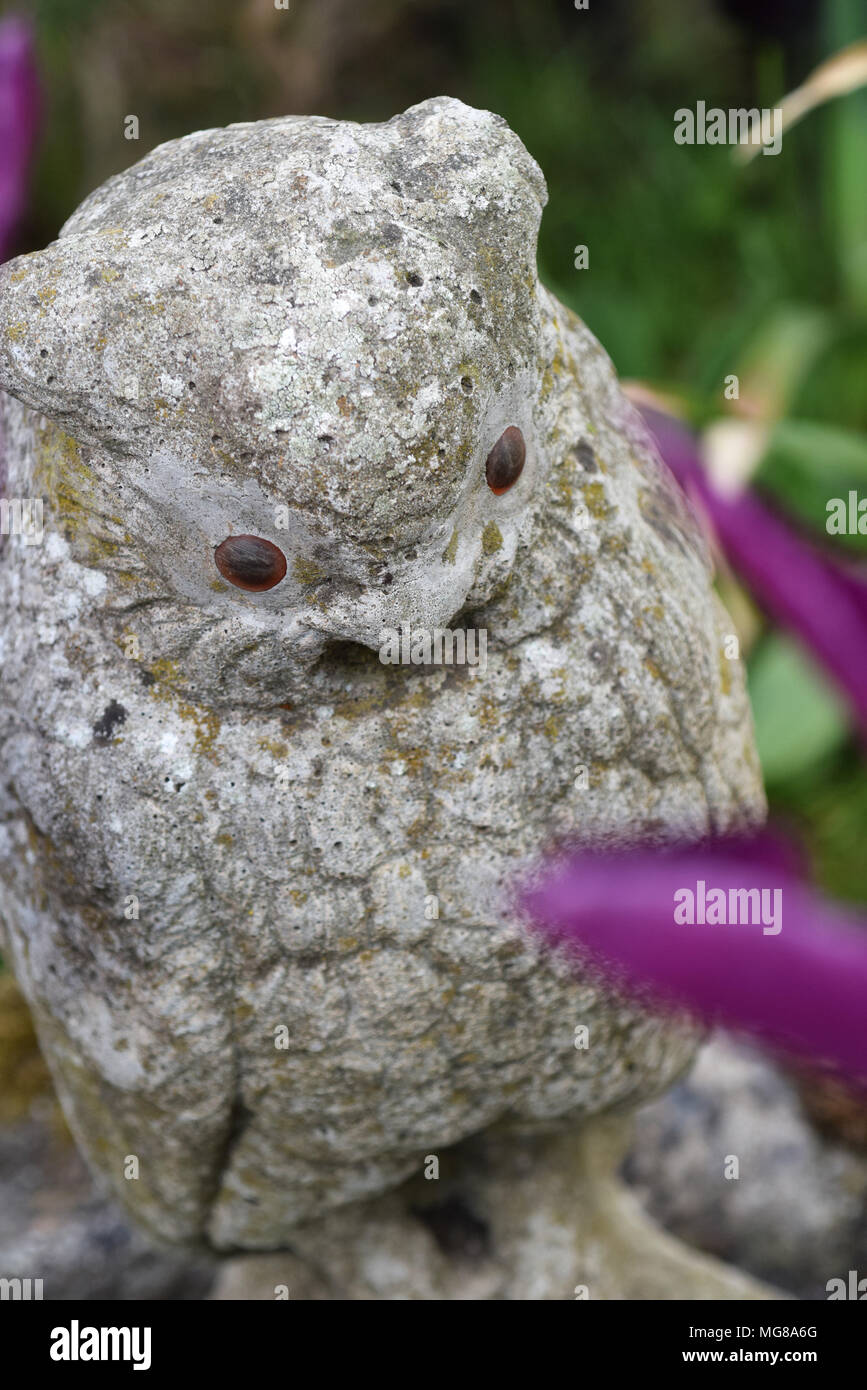 Owl garden ornament Stock Photo Alamy