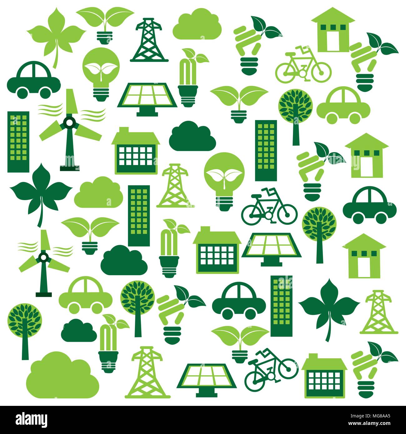 think green design, vector illustration eps10 graphic Stock Vector