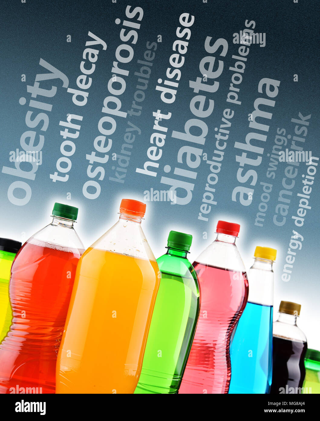 Warning against the dangerous effects of soft drinks on human health