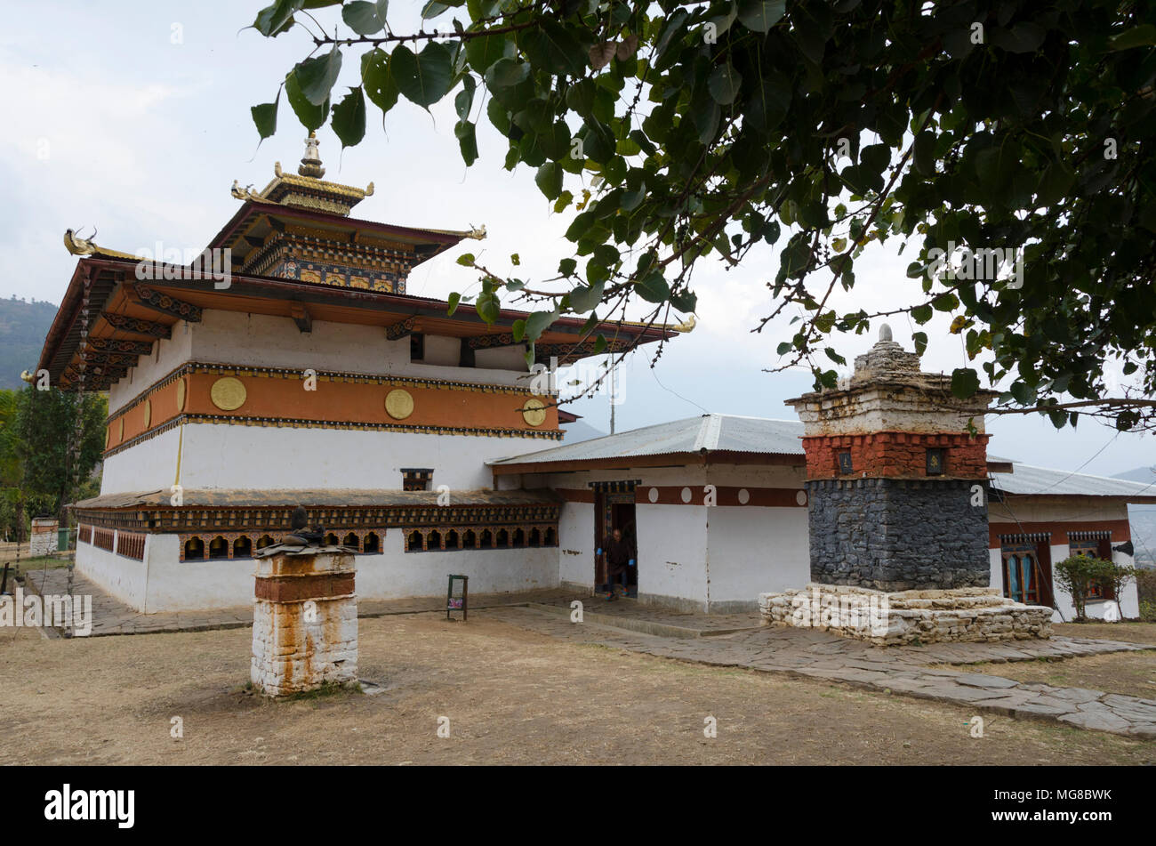 Temple of the Divine Madman, Chimi Lhakhang, Bhutan Stock Photo