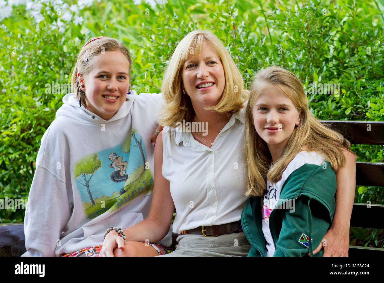 Mom and daughters Stock Photo