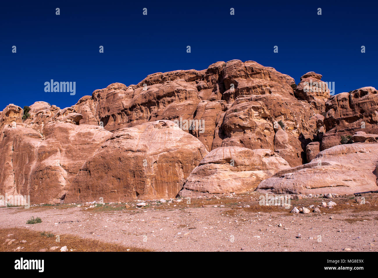 Beidha, a major Neolithic archaeological site Stock Photo