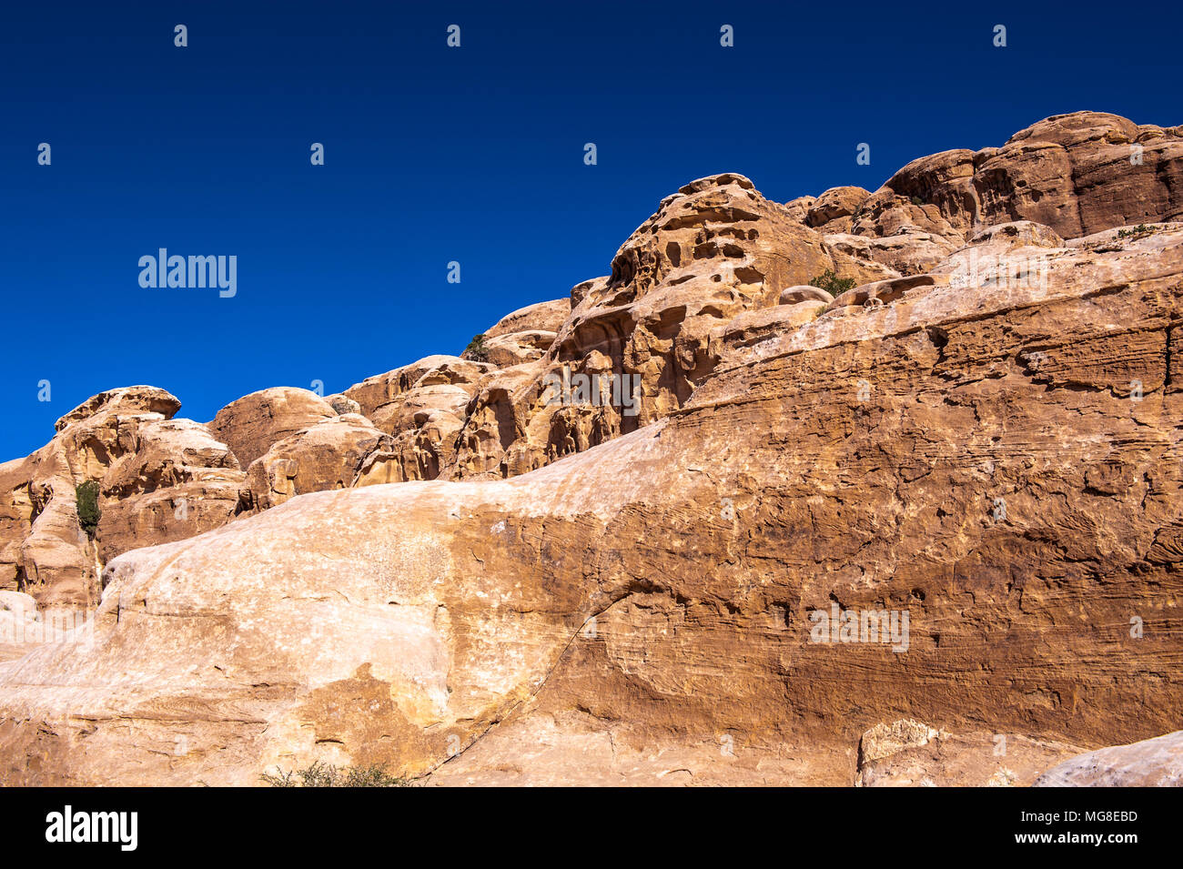 Beidha, a major Neolithic archaeological site Stock Photo