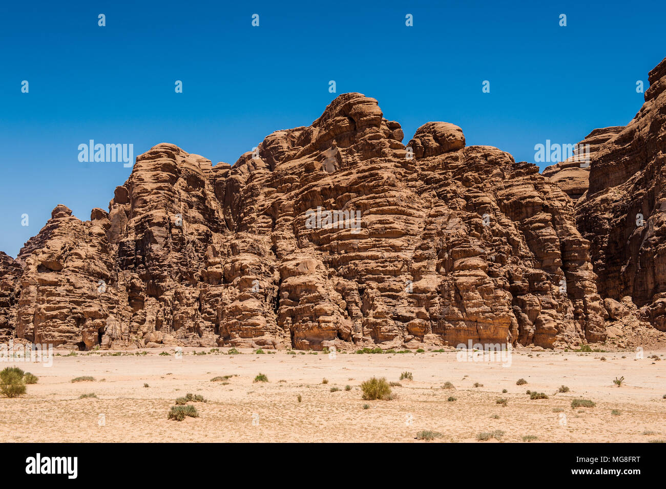 Desert of the Wadi Rum, The Valley of the Moon, southern Jordan Stock Photo  - Alamy
