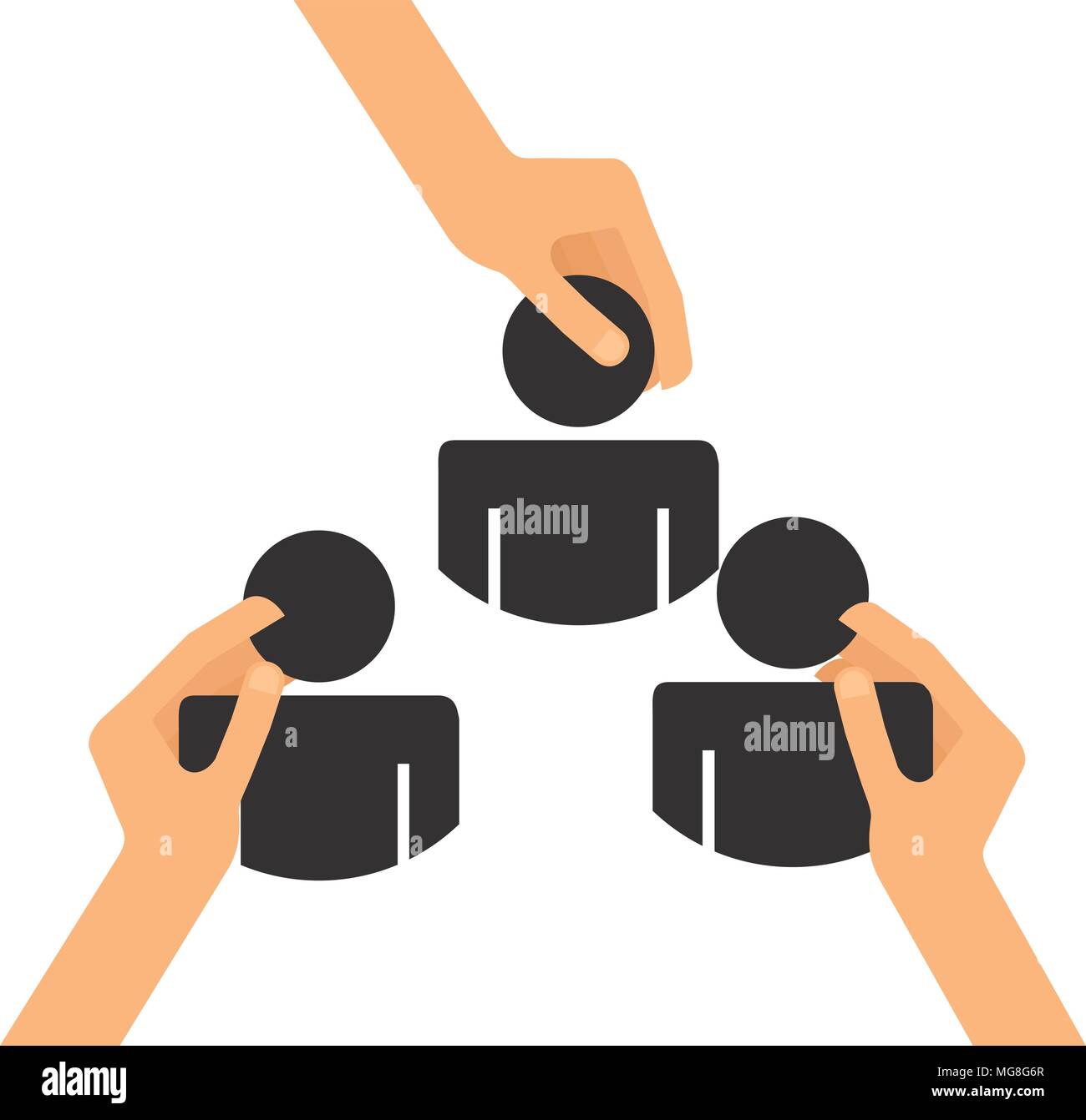 collaborative teamwork design, vector illustration eps10 graphic Stock ...