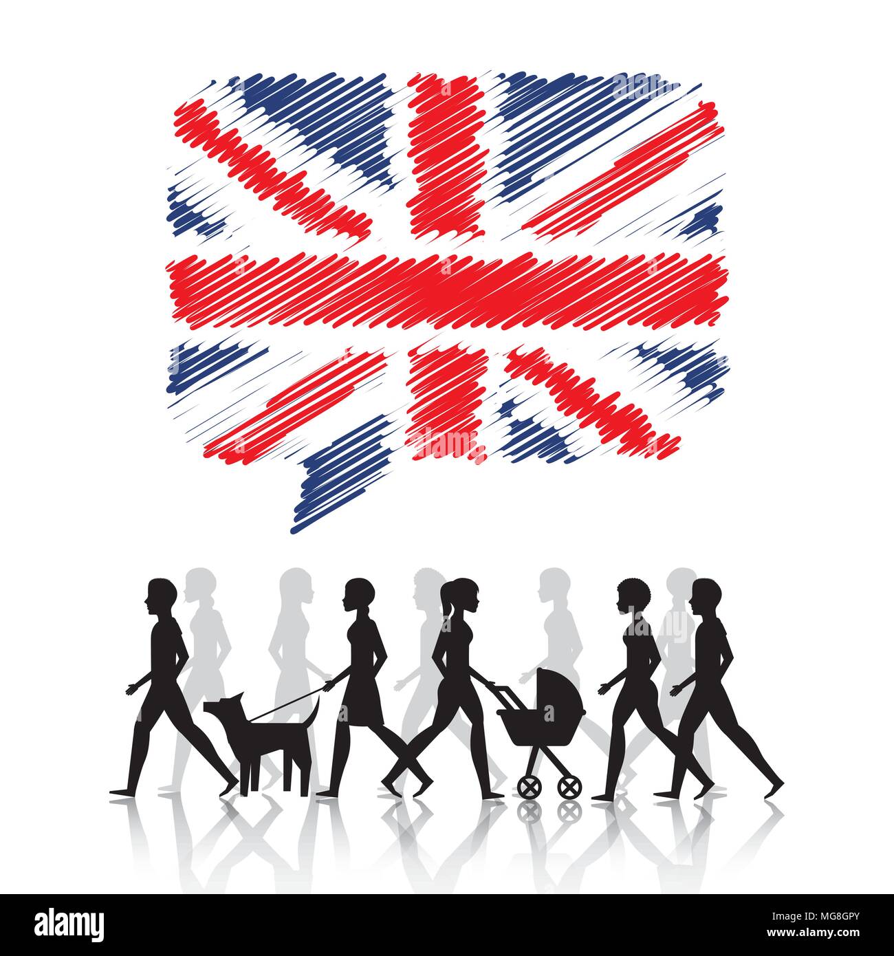 learn english design, vector illustration eps10 graphic Stock Vector ...