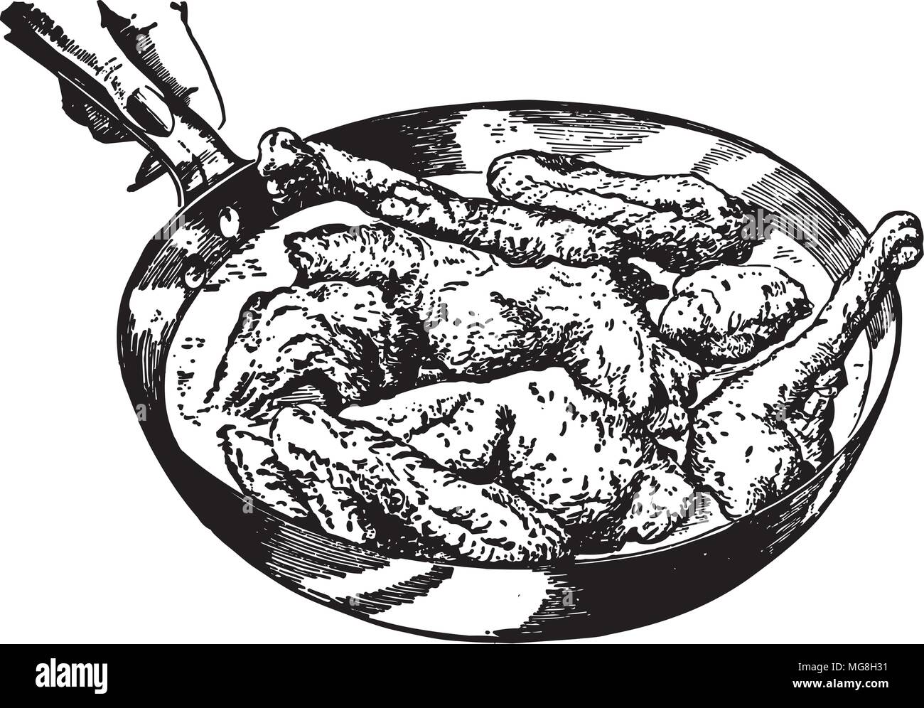 Pan Of Fried Chicken Retro Clipart Illustration Stock Vector Image Art Alamy Pan Of Fried Chicken Retro Clipart Illustration Stock Vector Image Art Alamy