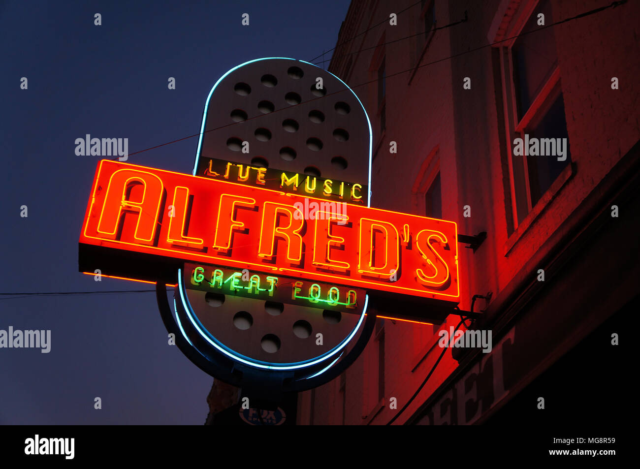 Alfred's on Beale St Stock Photo
