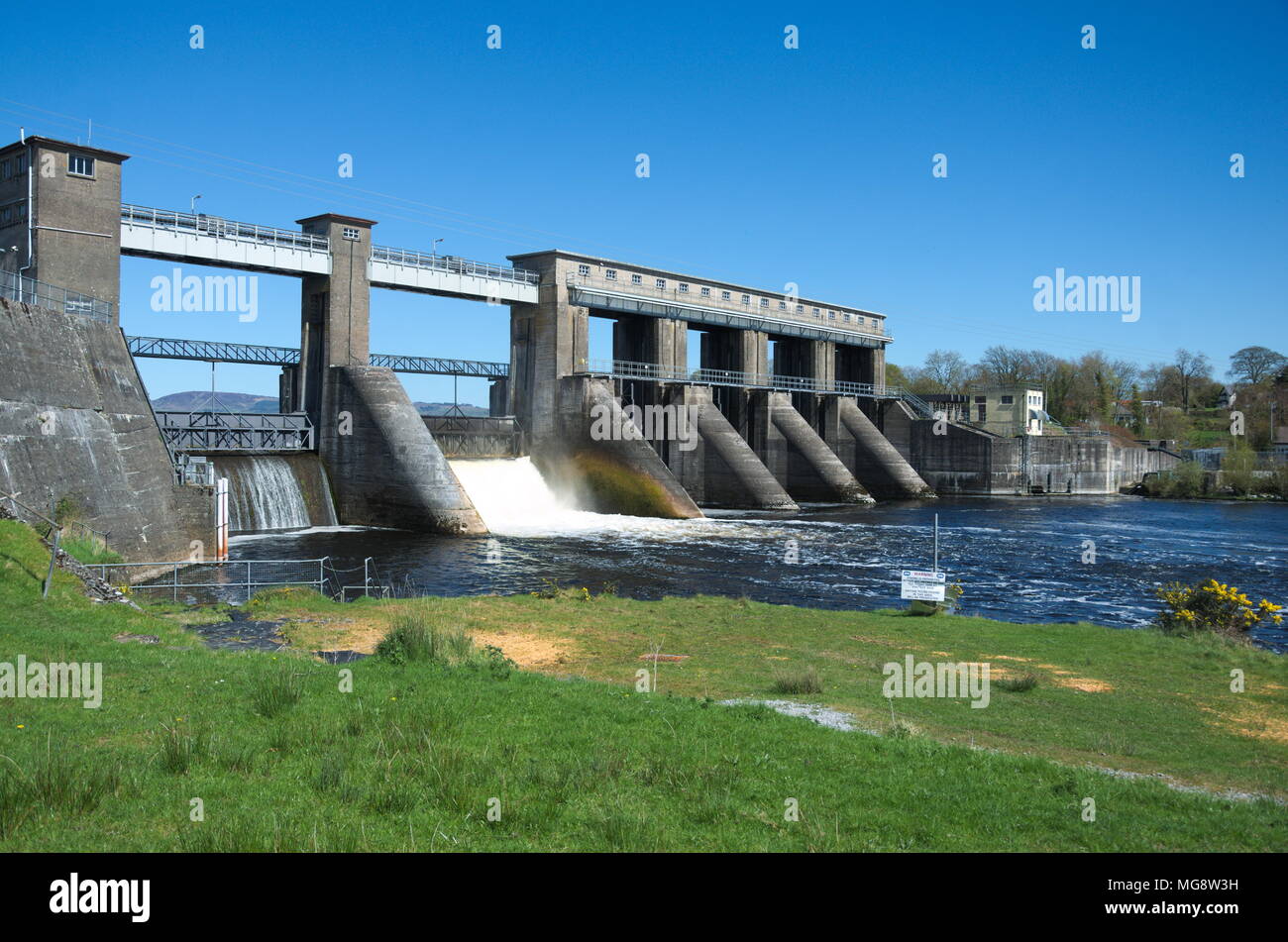 Ardnacrusha power plant and hydroelectric dam in county clare Stock Photo