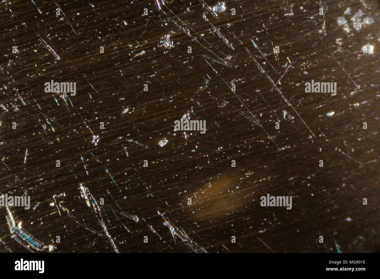 Extreme closeup of a knife under the microscope Stock Photo Alamy