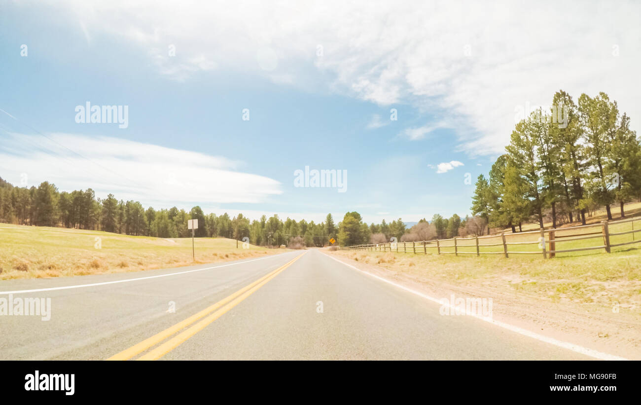 Paved Road Rural Driving on paved road person hi-res stock photography and images - Alamy