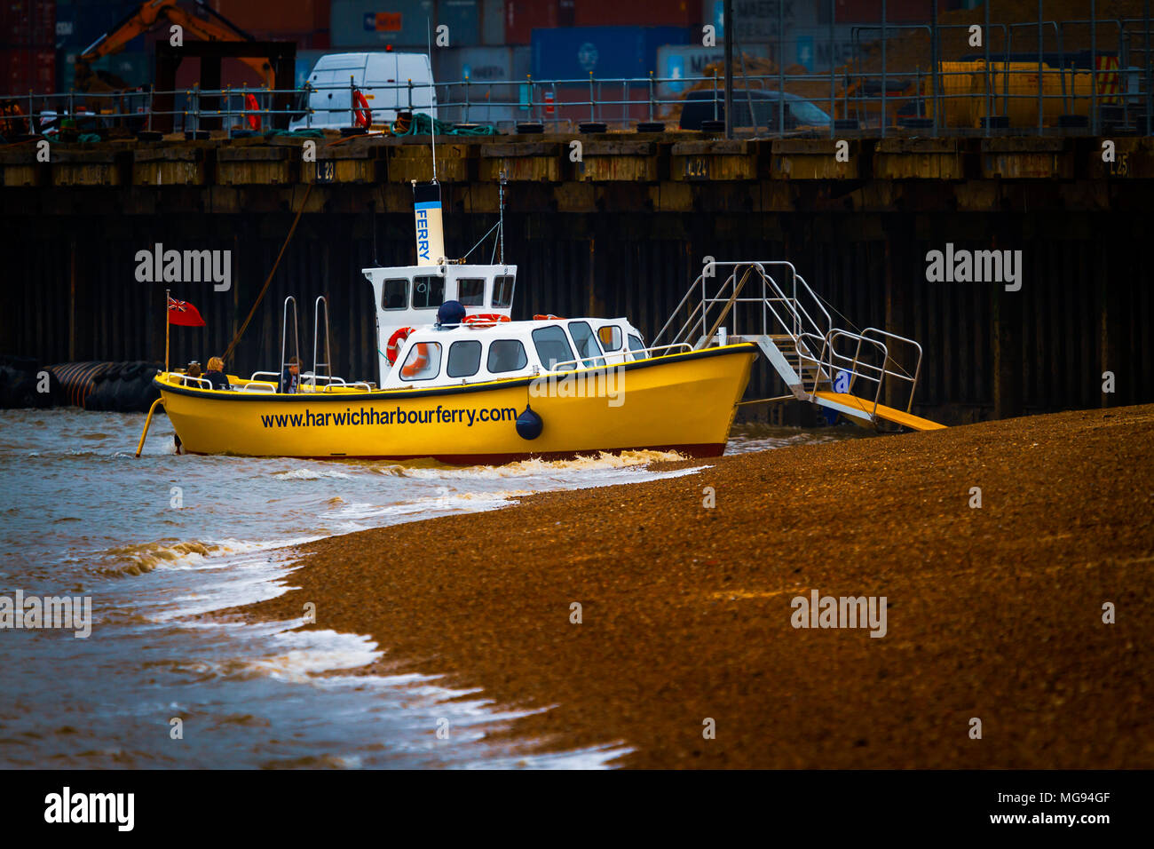 Harwich Harbour Ferry Stock Photo