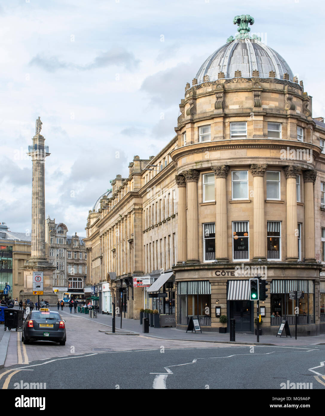 Greys Monument in Newcastle upon Tyne in the city centre Stock Photo