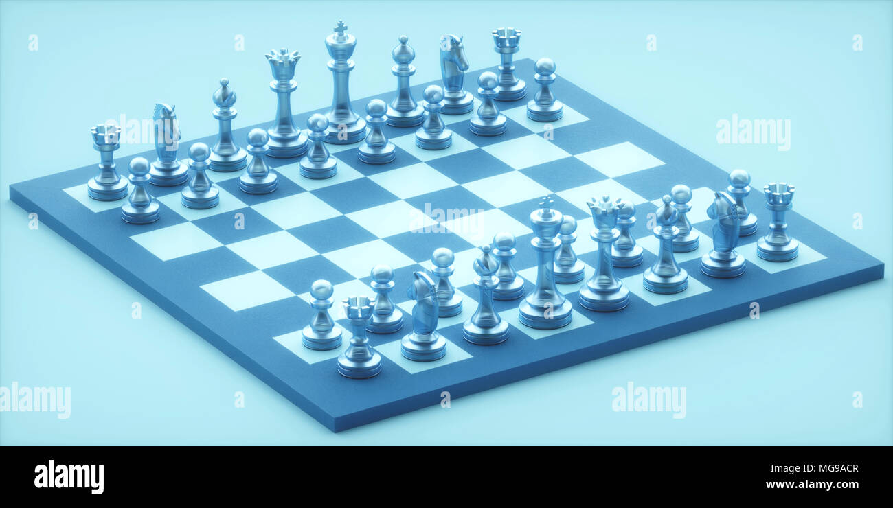 Chess pieces on board. Stock Photo