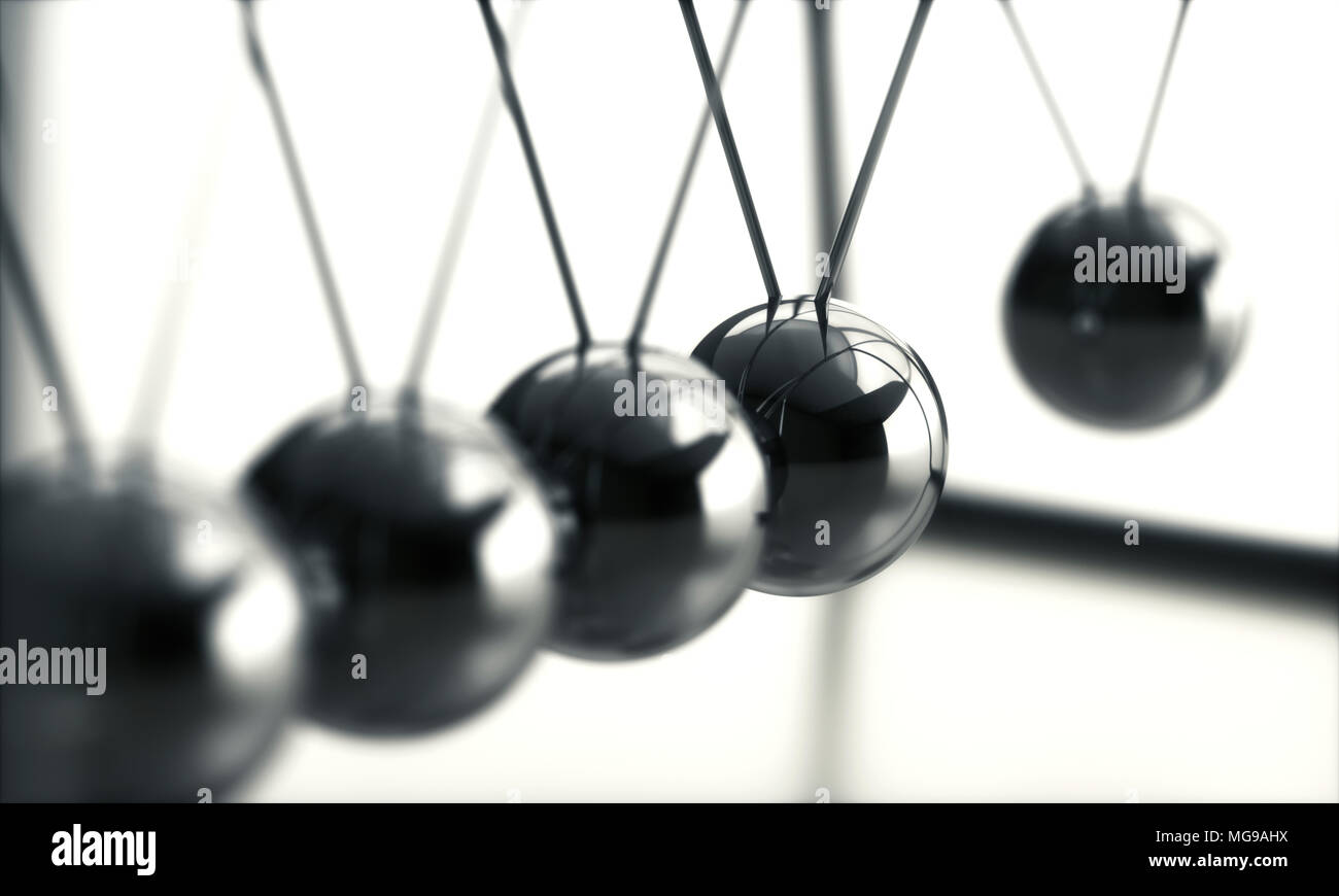 Newton's cradle. Stock Photo