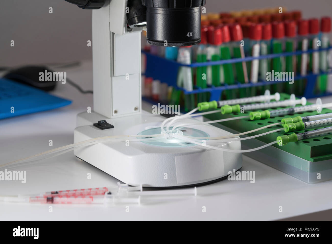 Lab on a chip. Stock Photo