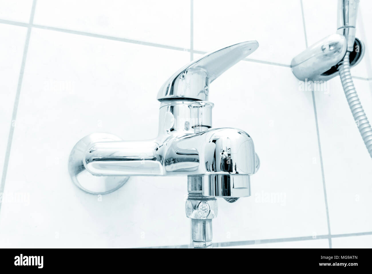Bath shower mixer tap Stock Photo Alamy