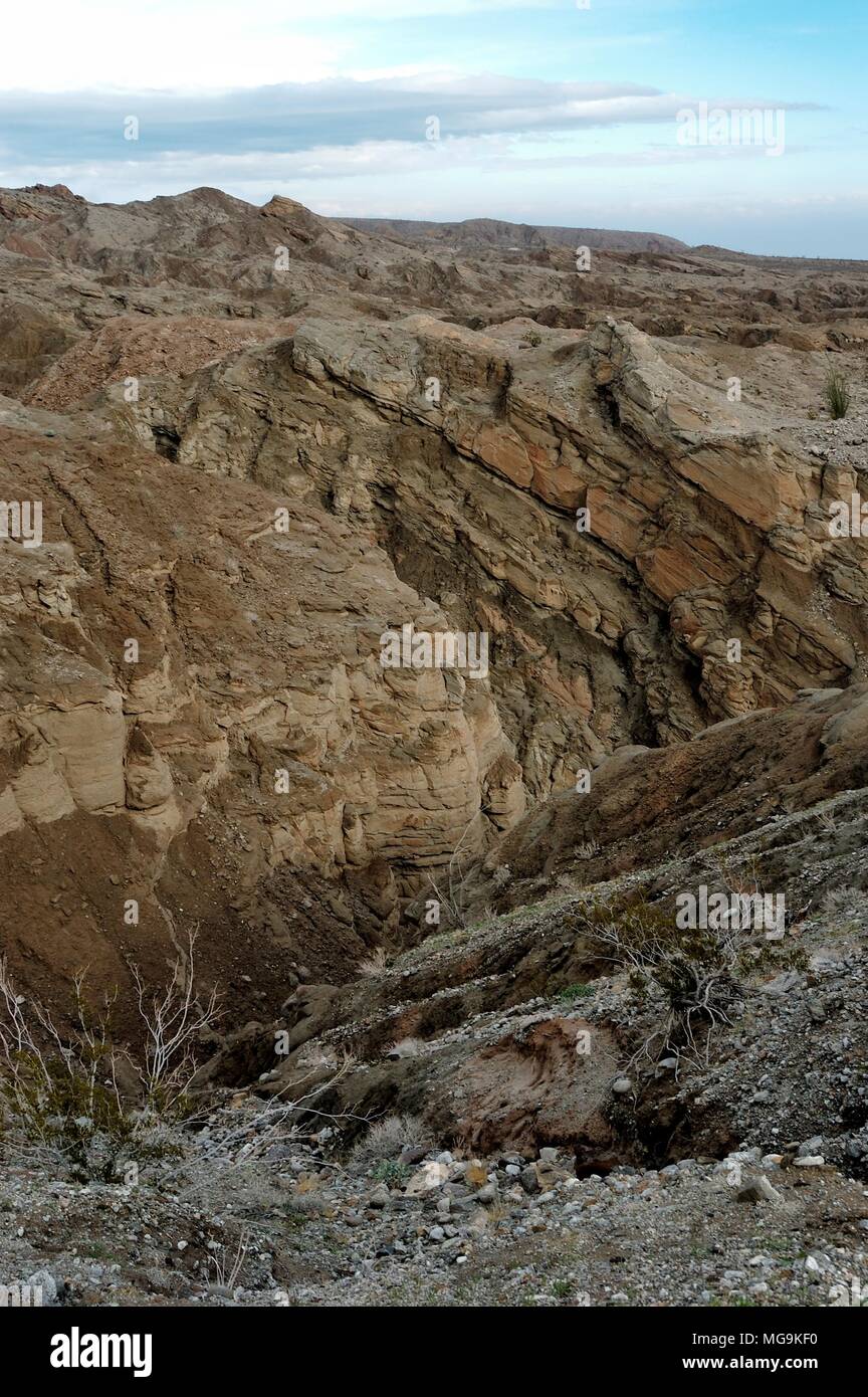 Anza Borrego: Canyons near Truckhaven Rocks, 050108 1977 Stock Photo ...