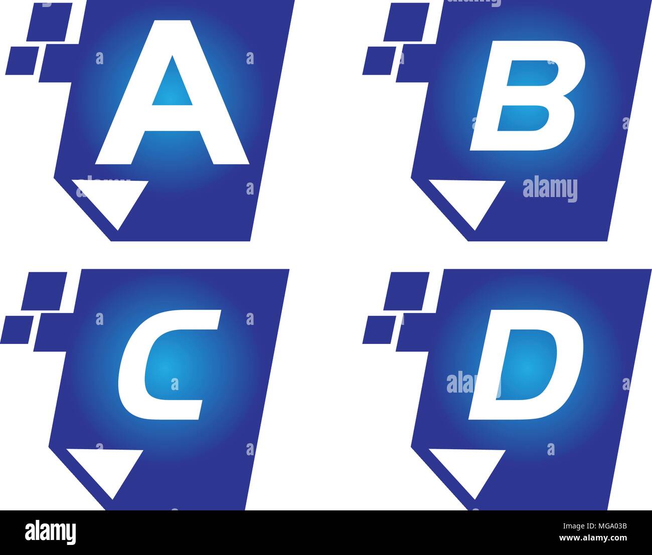 Digital Paper Template Set Stock Vector