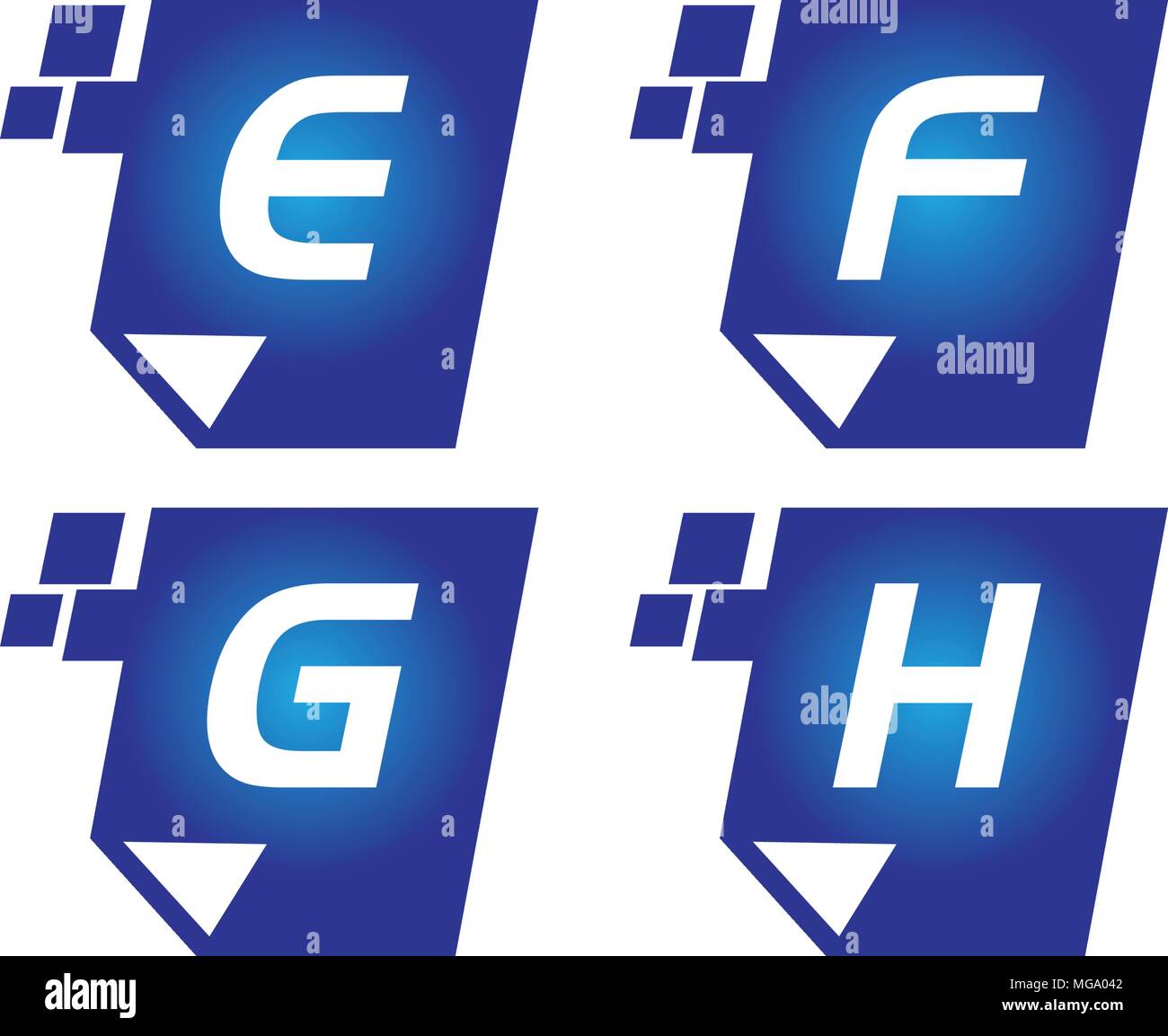 Digital Paper Template Set Stock Vector