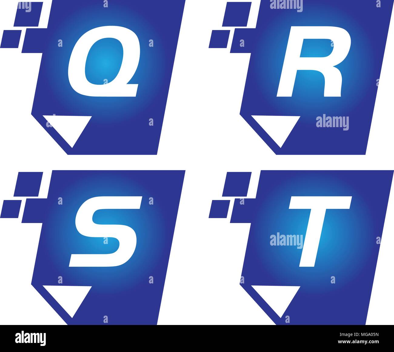 Digital Paper Template Set Stock Vector