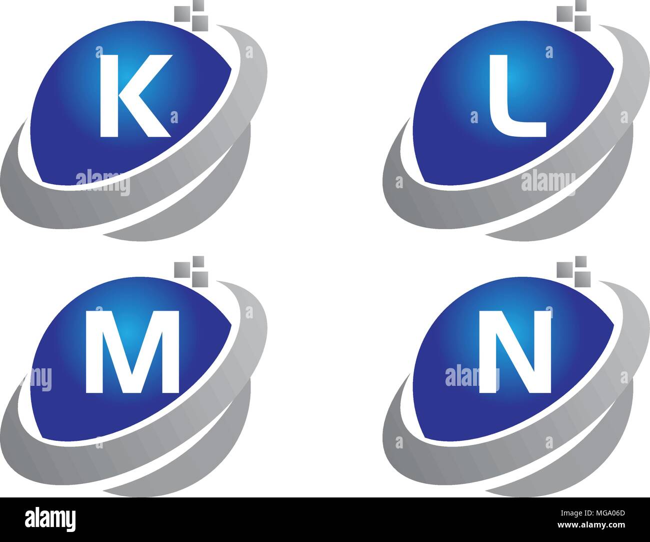 Technology Motion Synergy Set Stock Vector