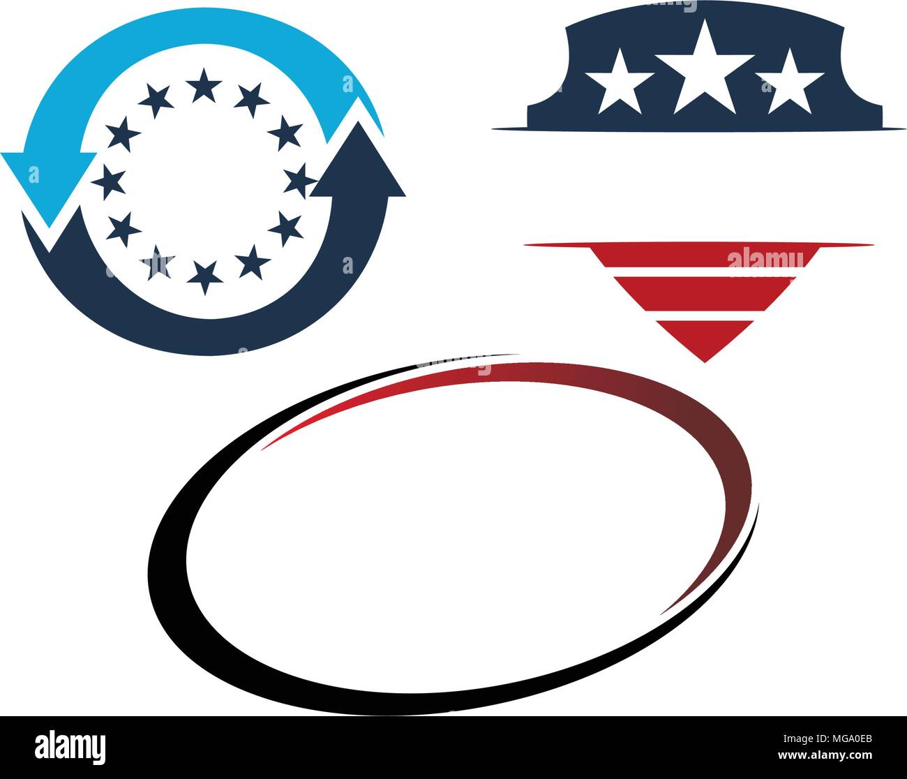 Template Emblem Blank Set Stock Vector Image & Art - Alamy
