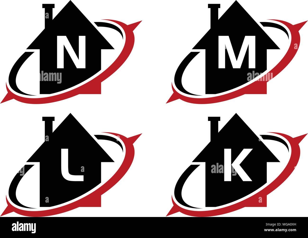 Home Real Estate Solutions Set Stock Vector Image & Art Alamy