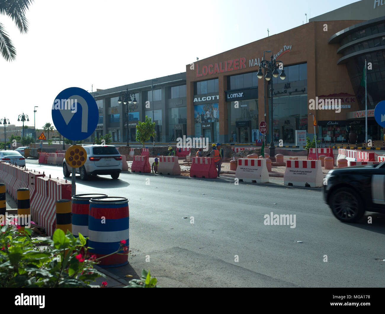Light Traffic on Tahlia Street Early in The Morning Caused By Mandatory ...