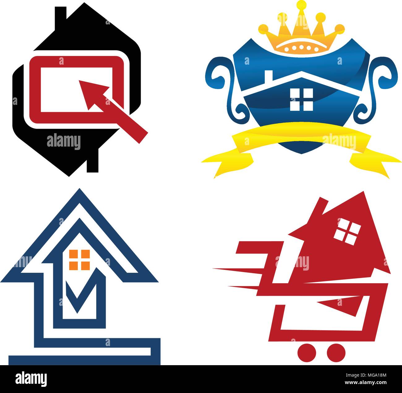 Real Estate Template Set Stock Vector Image Art Alamy Real Estate Template Set Stock Vector Image Art Alamy