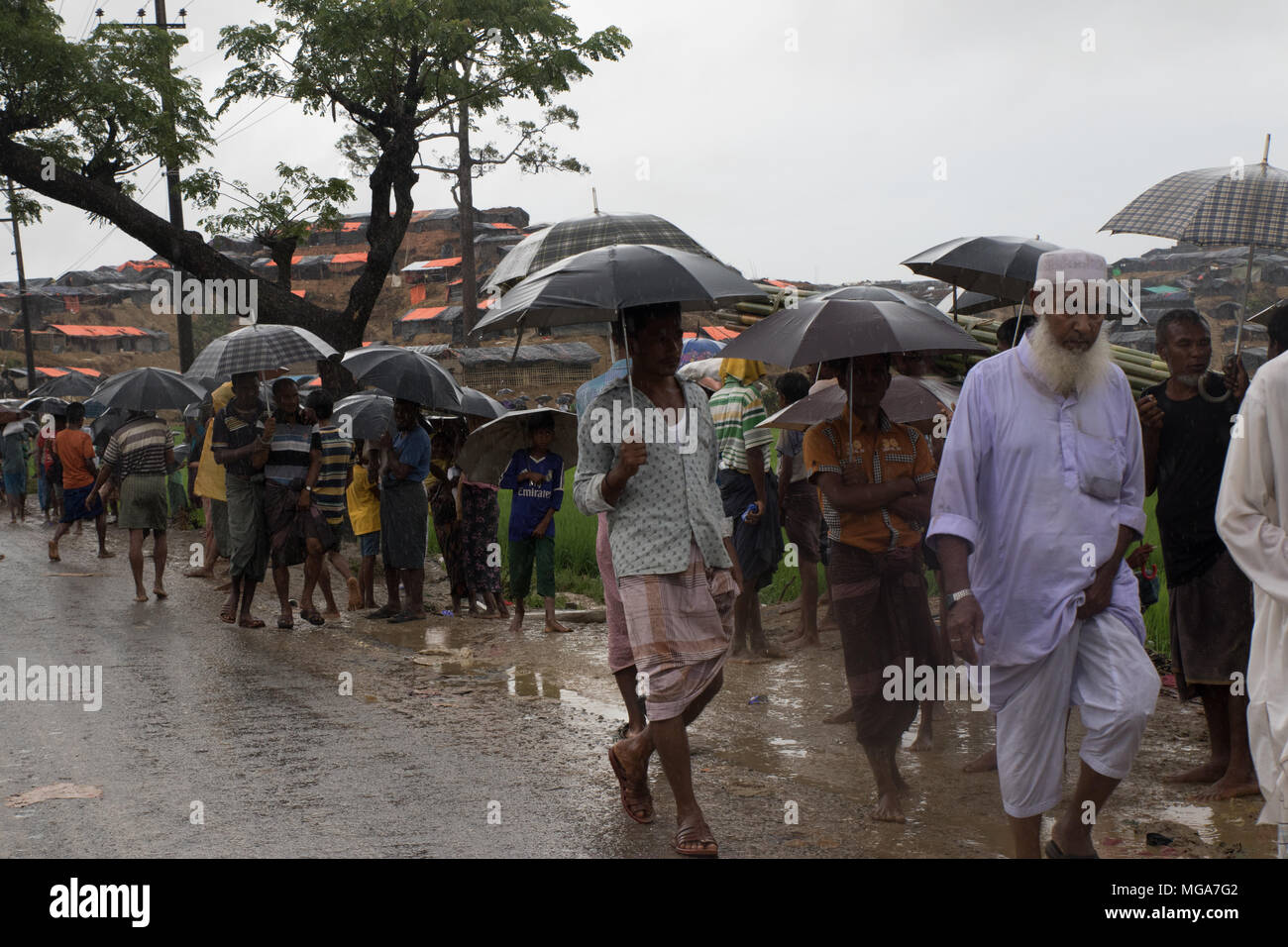 The Rohingya refugee crisis in Bangladesh Stock Photo