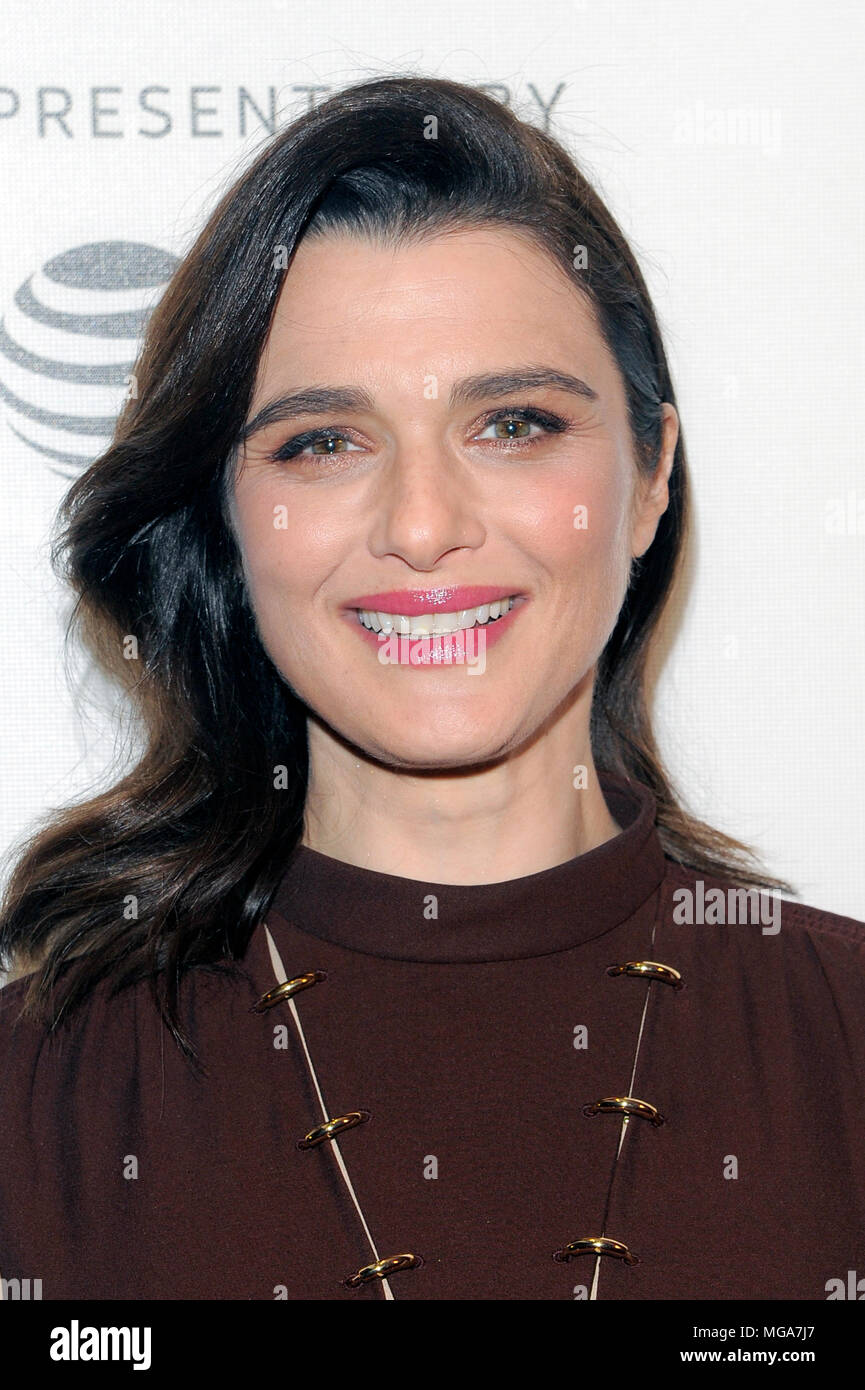 New York, NY - April 24, 2018: Rachel Weisz attends premiere of Disobedience during 2018 Tribeca Film Festival at BMCC Stock Photo