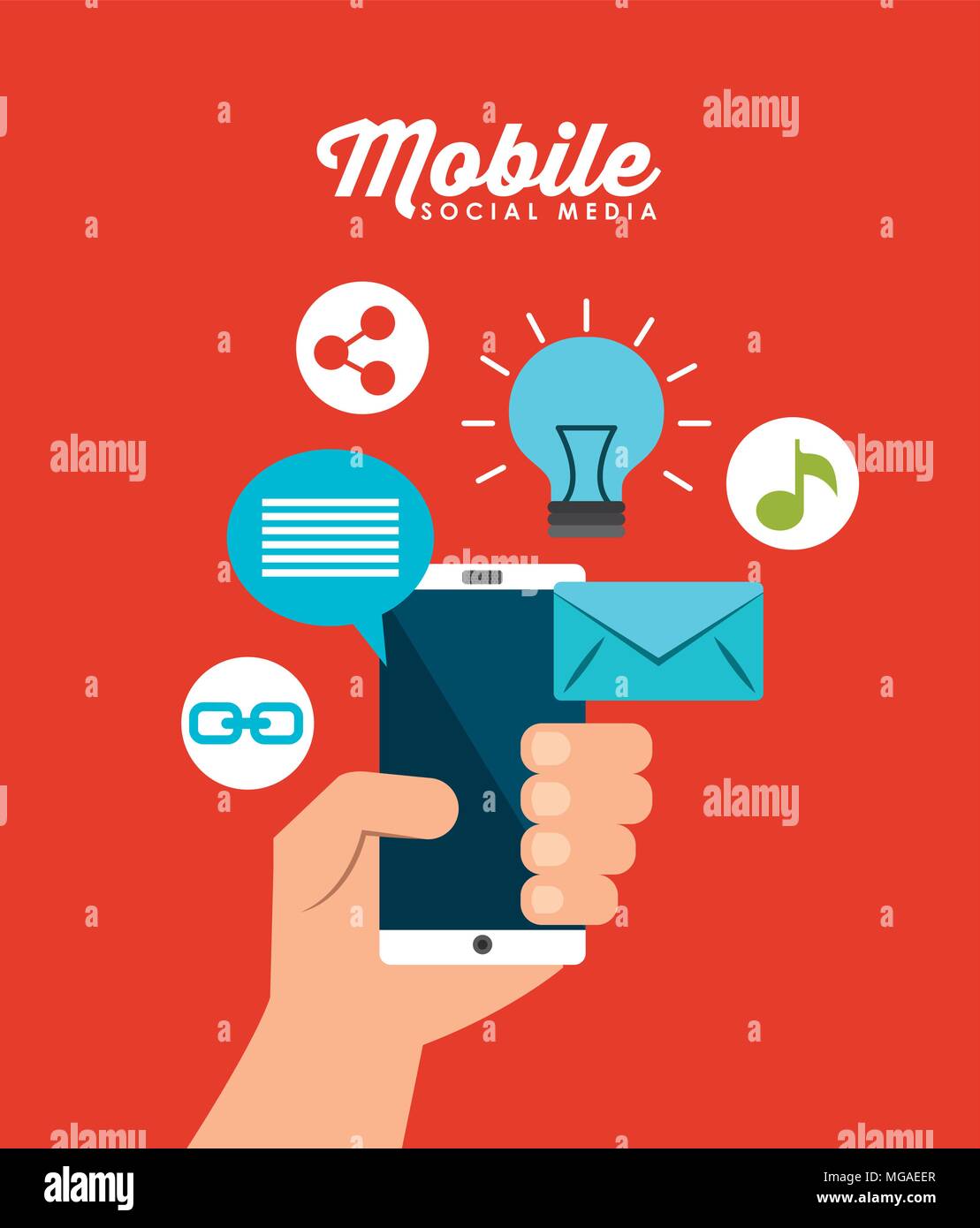 mobile technology design, vector illustration eps10 graphic Stock ...