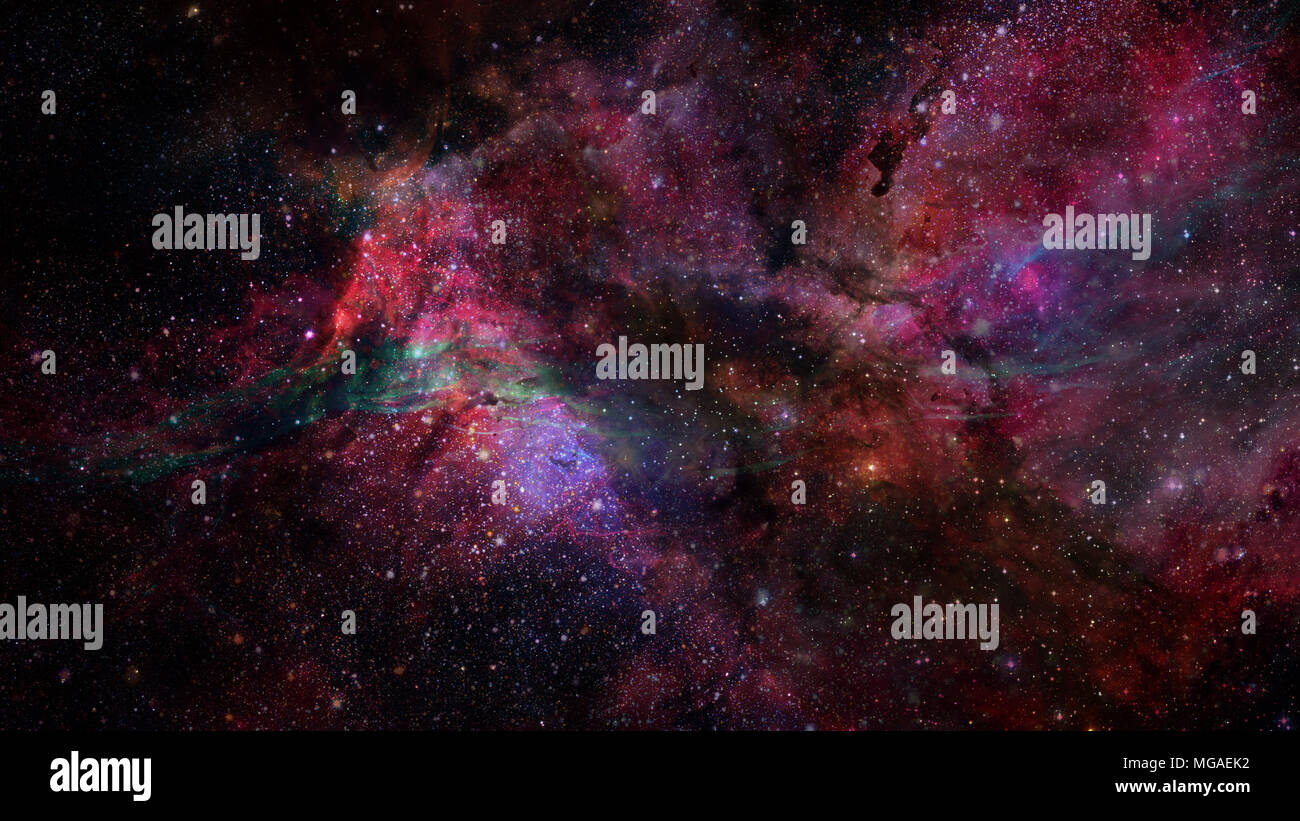 Universe filled with stars, nebula and galaxy. Elements of this image ...