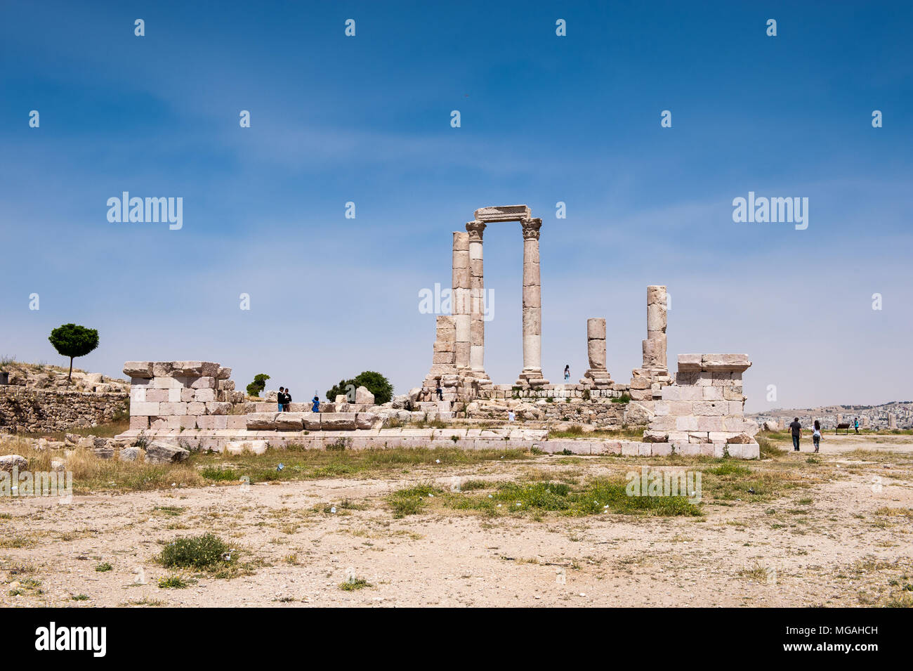 Temple of Hercules of the Amman Citadel complex (Jabal alQal'a), a