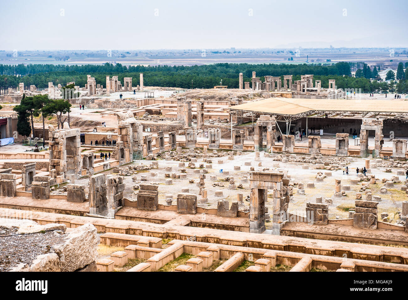 Panorama of the ancient city of Persepolis, Iran. UNESCO World heritage  site Stock Photo - Alamy