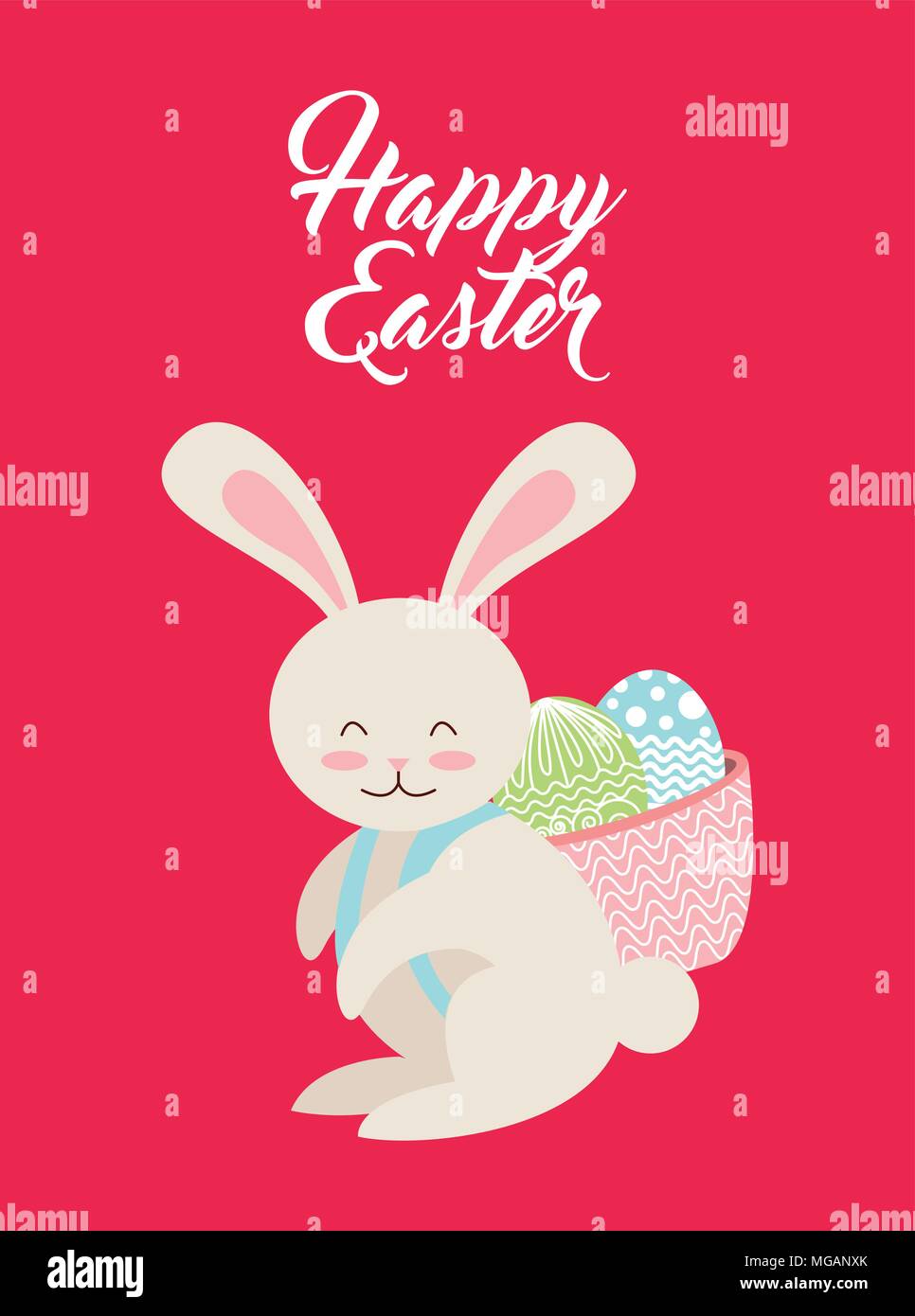 happy easter design, vector illustration eps10 graphic Stock Vector