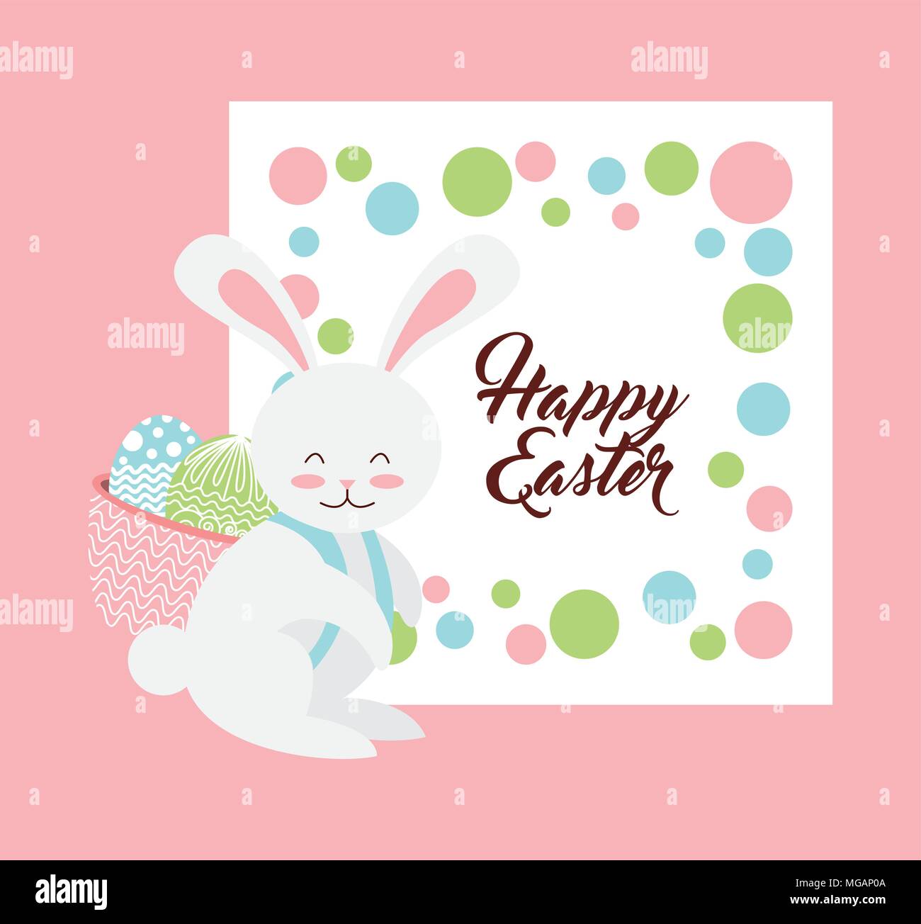 happy easter design, vector illustration eps10 graphic Stock Vector